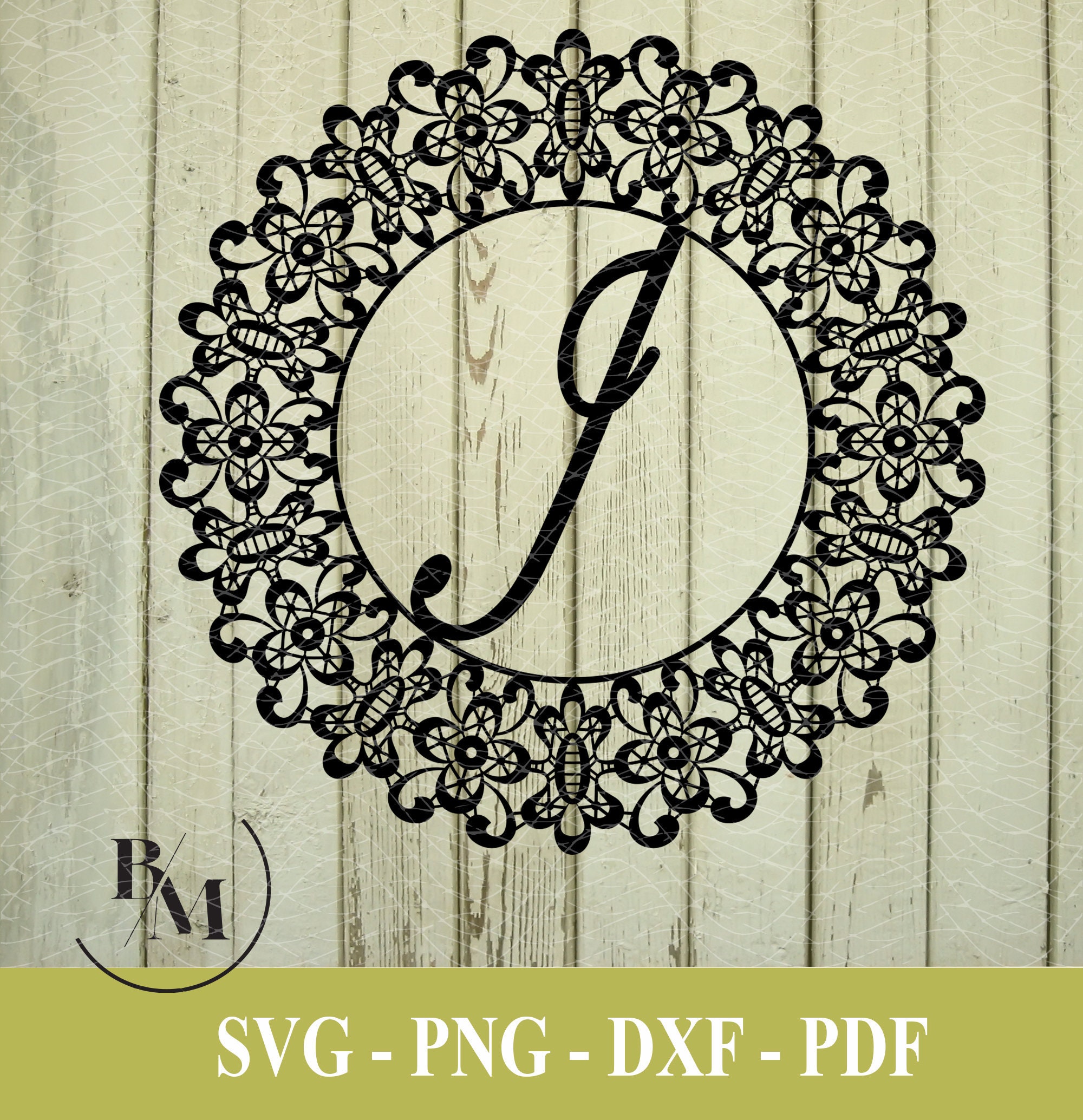 J monogram Letter Svg Png Pdf Dxf Downloadable File Etsy free-cut-out-printable-cursive-letter-stencils
