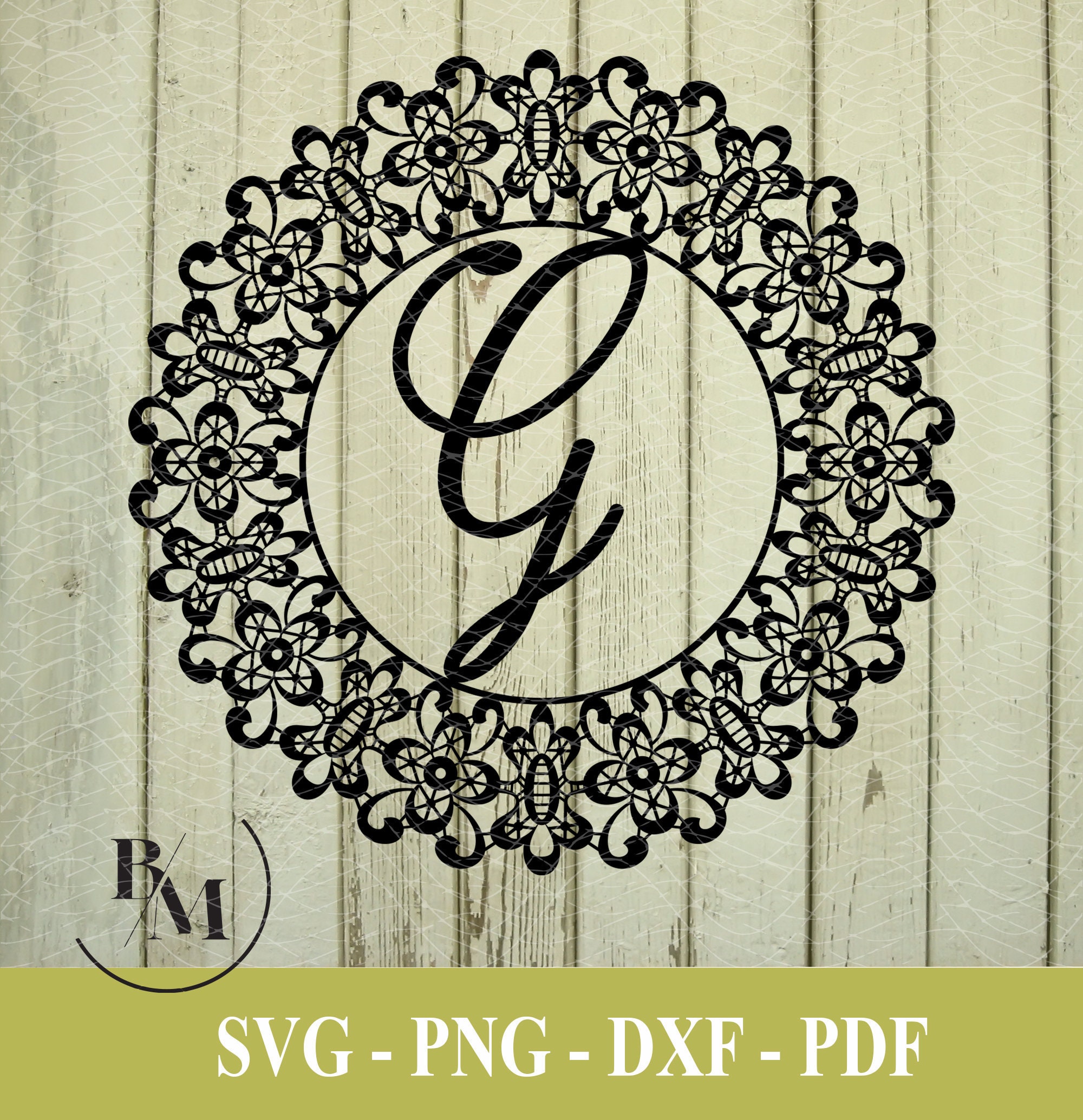 png G-Monogram Letter svg dxf Downloadable File pdf