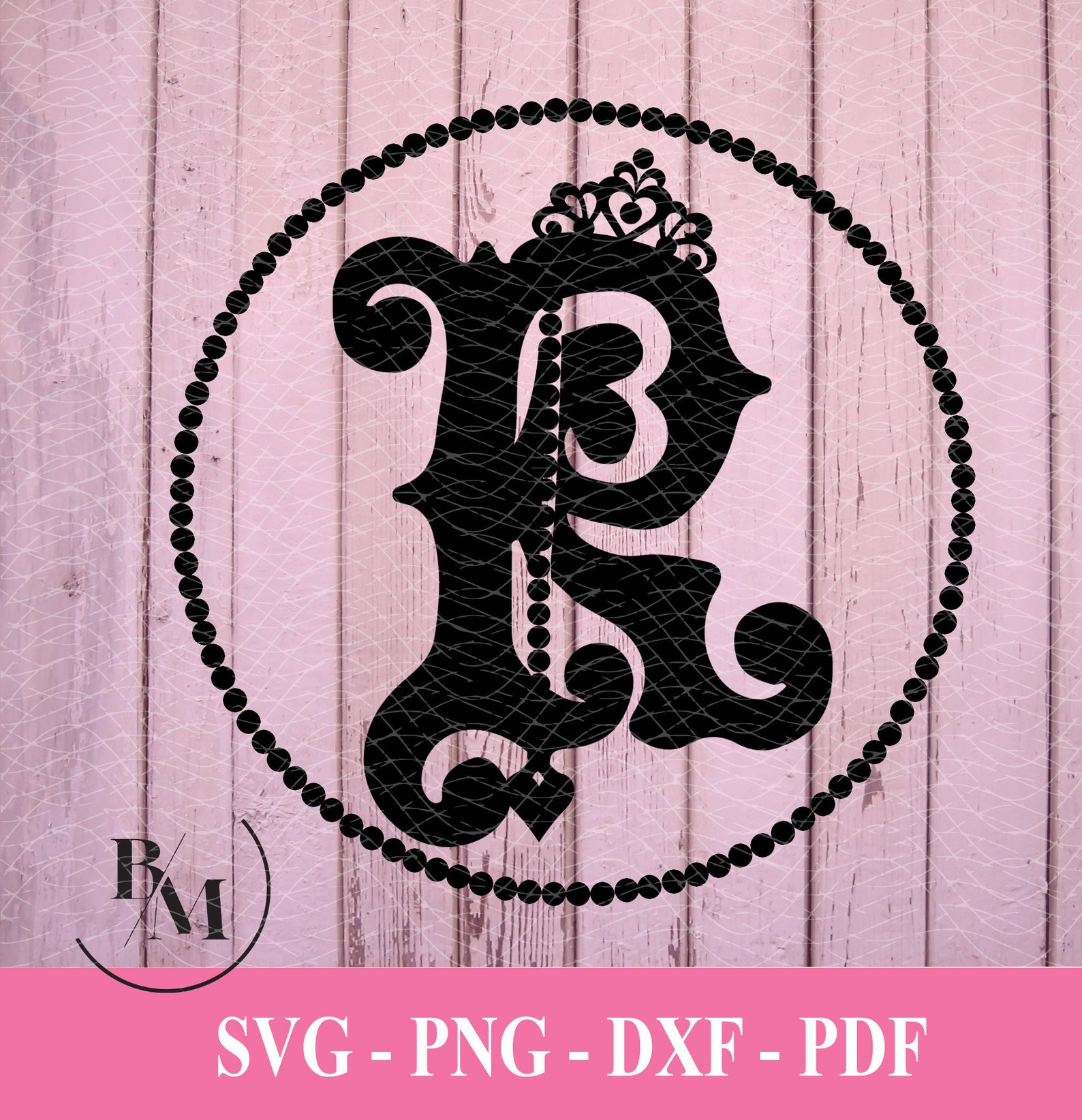 Download R-Monogram Letter svg png pdf dxf Downloadable File | Etsy