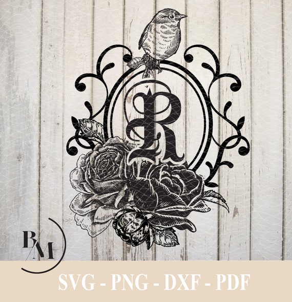 R-monogram Letter Svg Png Pdf Dxf Downloadable File - Etsy