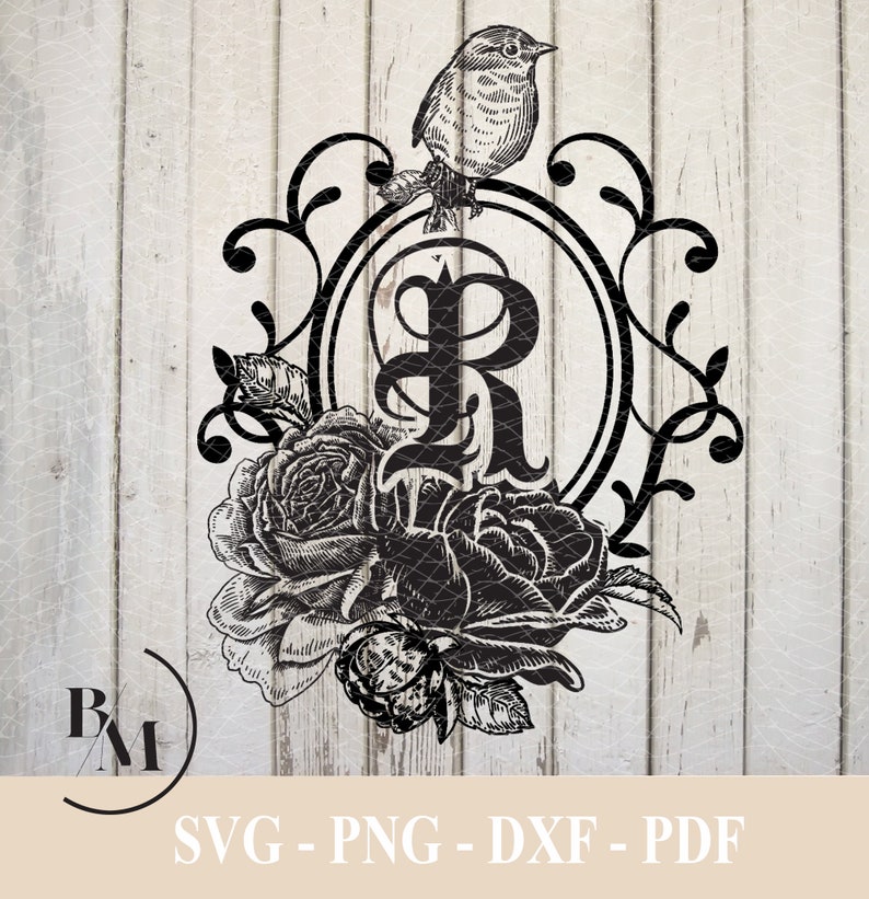 R-monogram Letter Svg Png Pdf Dxf Downloadable File - Etsy