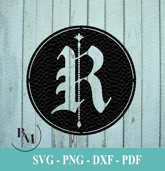 R-monogram Letter Svg Png Pdf Dxf Downloadable File | Etsy
