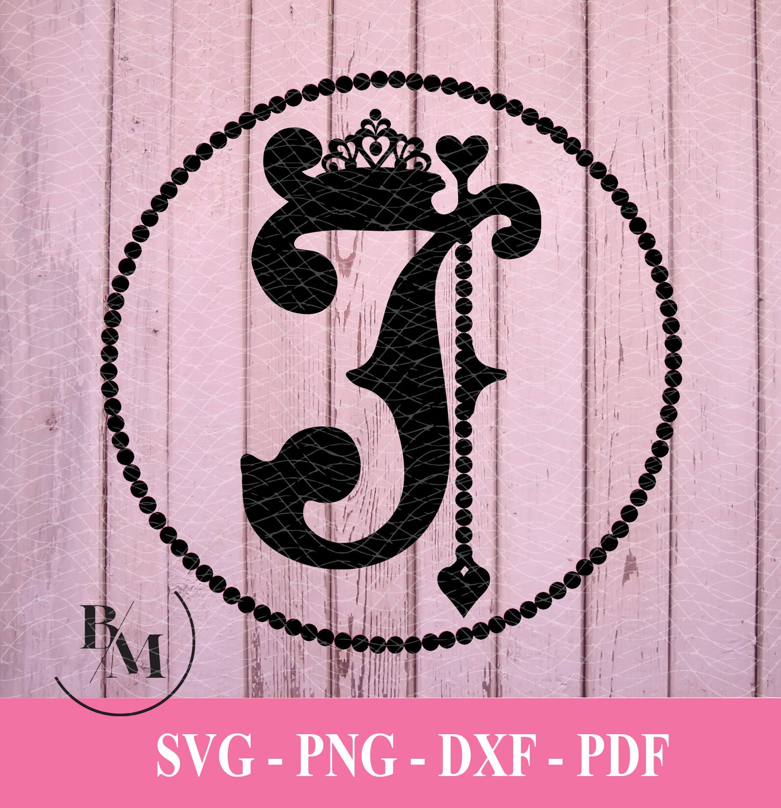 JMonogram Letter svg png pdf dxf Downloadable File Etsy