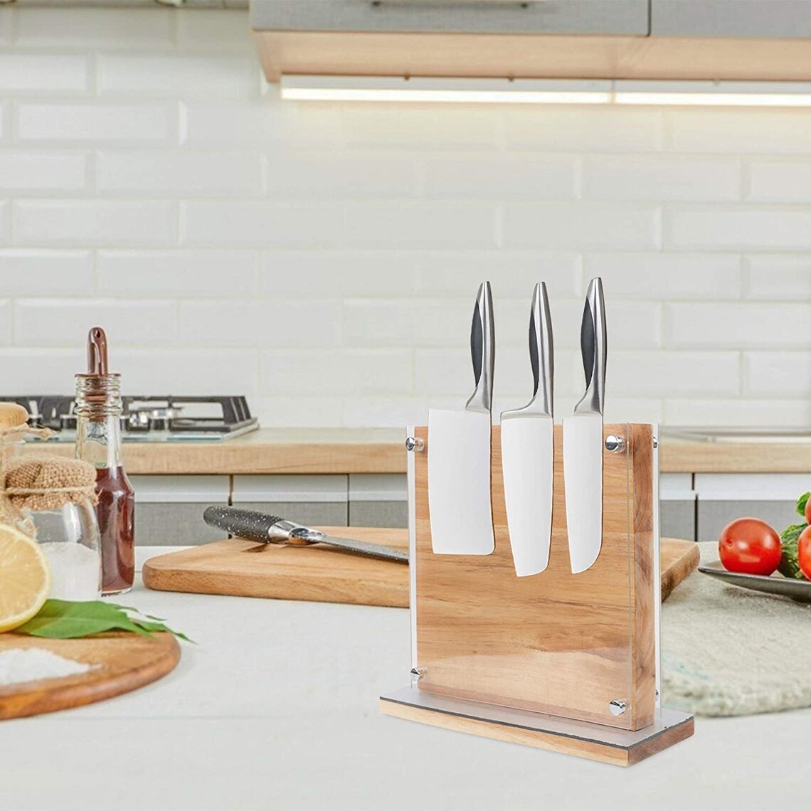 Home Kitchen Knife Block Holder Rack Stands Etsy