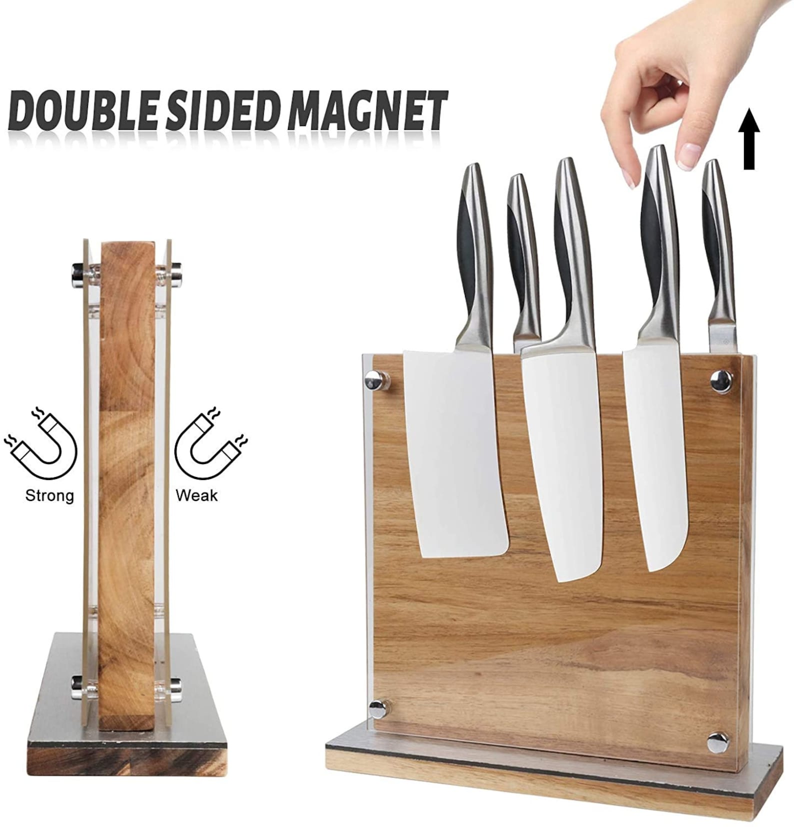 Home Kitchen Knife Block Holder Rack Stands Etsy