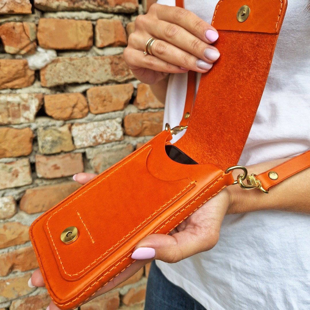 Leather Mini Shoulder Bag. Small Cross Body Bag. Slim and - Etsy