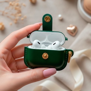 Handmade leather AirPods cases. All models, including AirPods Pro 3. image 2