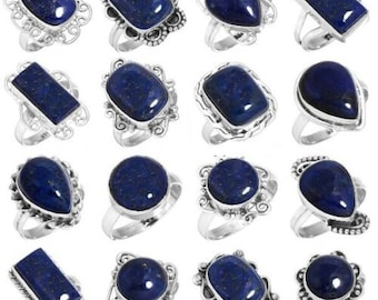 Lapis Lazuli Gemstone Ring Wholesale Lot Ring 925 Sterling Silver Plated Handmade Jewelry, wholesale jewelry Men's & Women Ring's