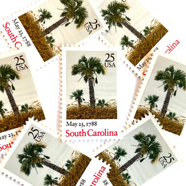 Palm Tree Stamp Etsy