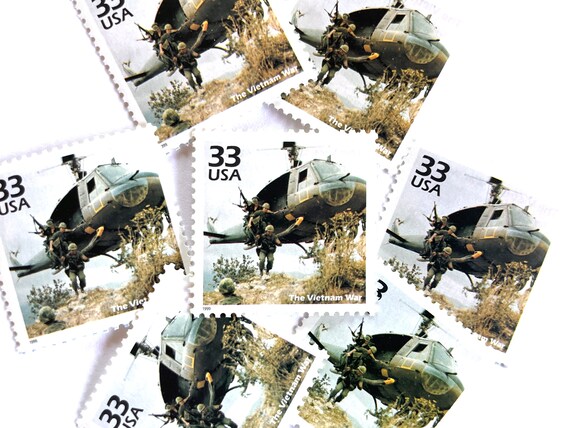10 Vintage Unused Vietnam War Stamps / Celebrate the Century 1960