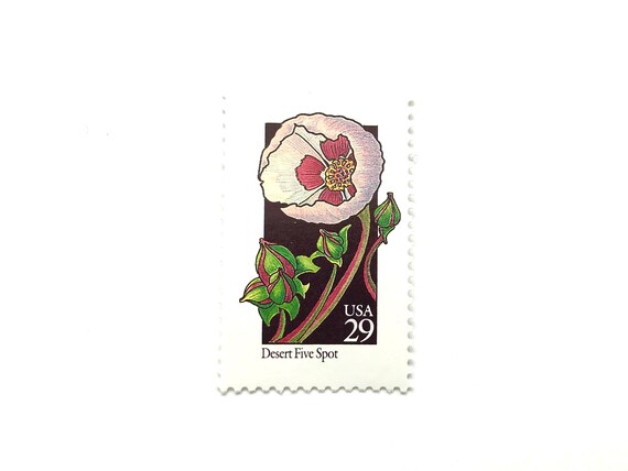 10 Vintage Unused Garden Botanical Stamps / Bridal Bouquet Wedding Series  USPS Postage / 60 Cents US 