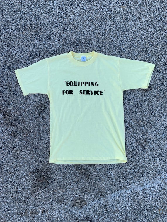 1980s yellow T-shirt - image 1