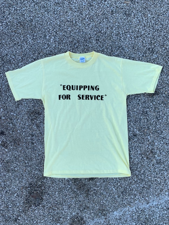 1980s yellow T-shirt - image 2