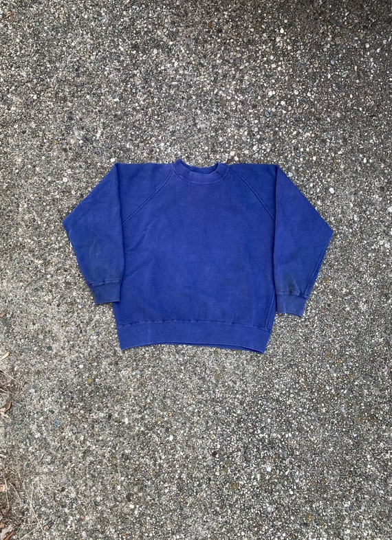 Vintage Navy blue faded sweatshirt 70s/80s