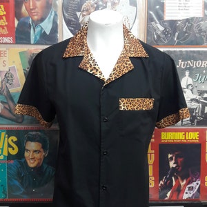 Hemd - schwarz / Leopard