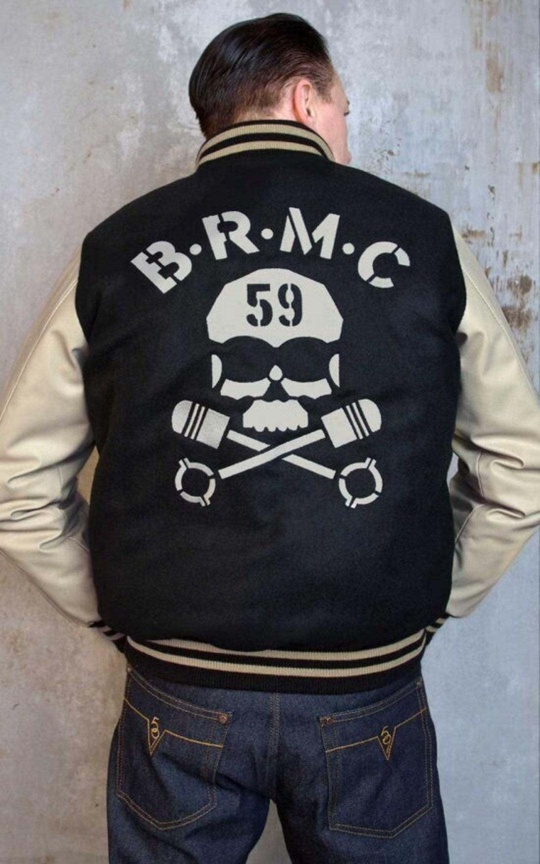 Jacket Baseball Jacket BRMC - Etsy