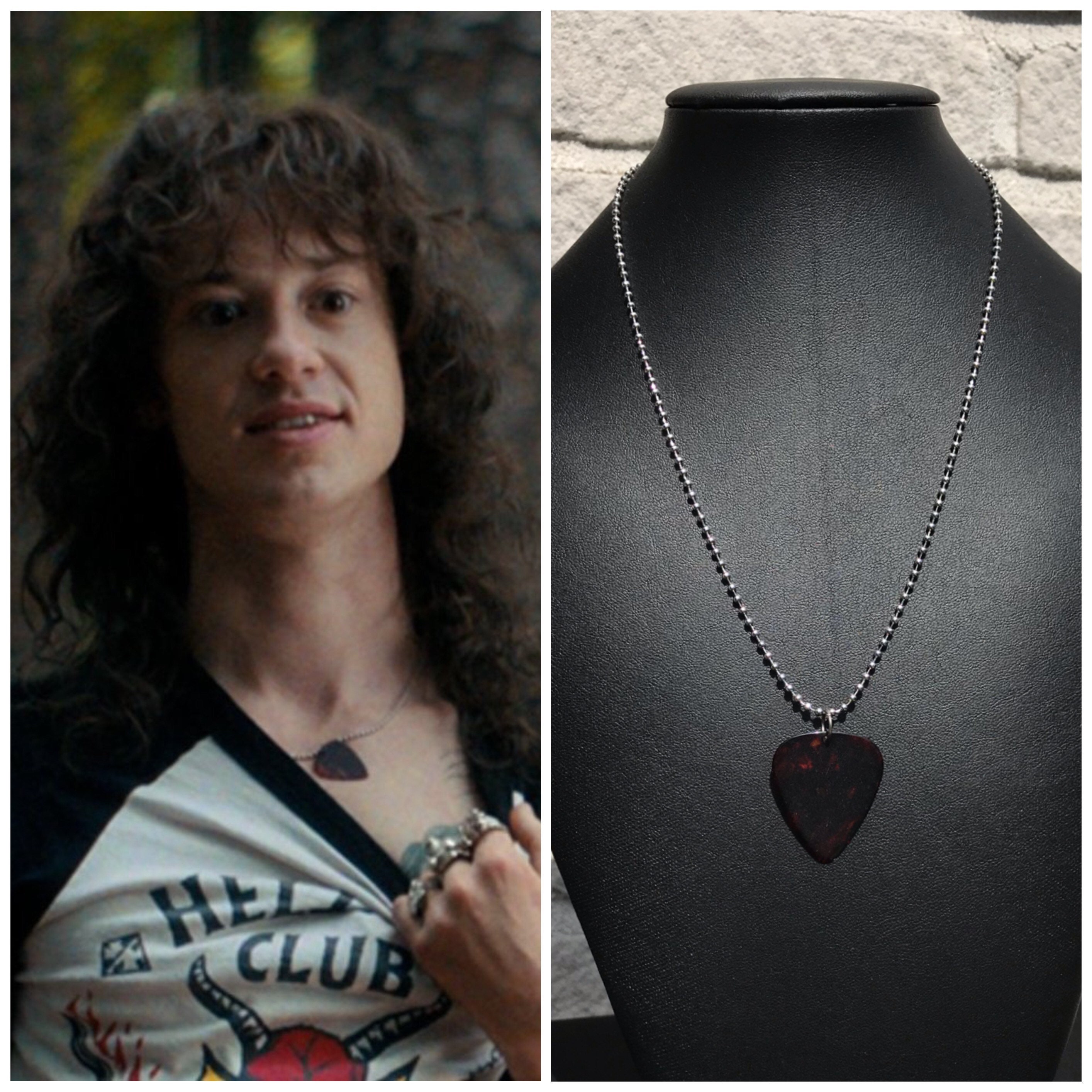 Eddie Munson Earrings Or Necklace Stranger Things 4 Netflix Horror  Halloween – Alien Bratz