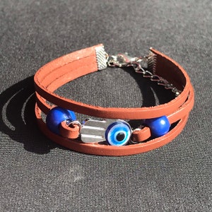 Bracelet Vintage "The Last We Dina" En Alliage | Bijou Cosplay, Accessoire Merch | Taille Réglable Marron