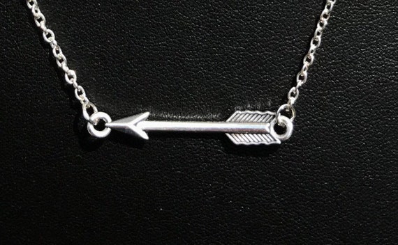 Vintage Alloy Arrow Design Pendant Necklace Silver Plated - Temu United  Arab Emirates