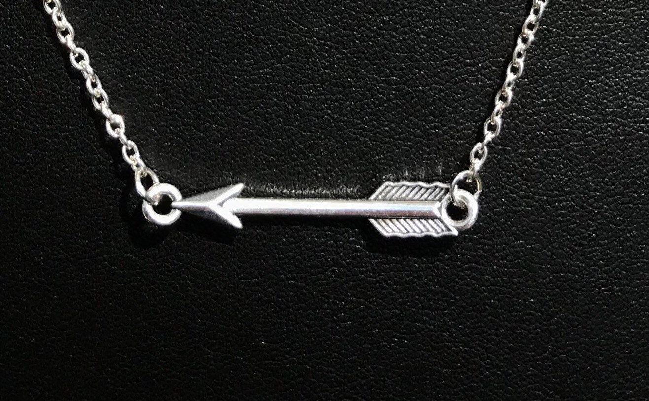 Sterling Silver Arrow Necklace Sideways Arrow Necklace | Etsy | Arrow  necklace silver, Arrow necklace, Everyday jewelry