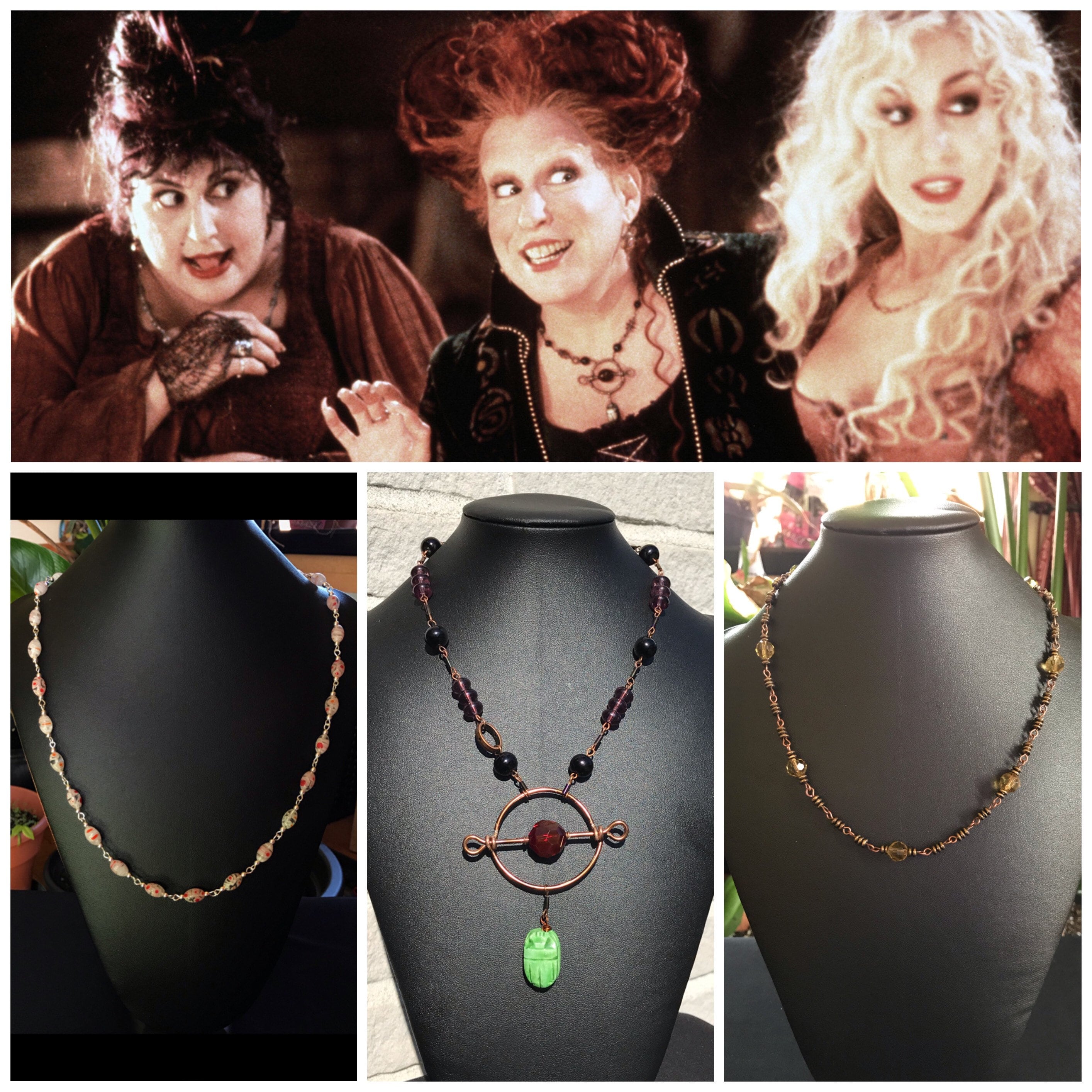 Amazon.com : Mildiso Winifred Sanderson Wig Costume Women with Earrings +  Teeth + Necklace Short Curly Wavy Hair Wig with Wig Caps Cute Colored  Synthetic Wig for Party Halloween M112BR : Beauty