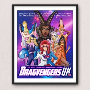 Drag Race Dragvengers UK Season 2 Art Print