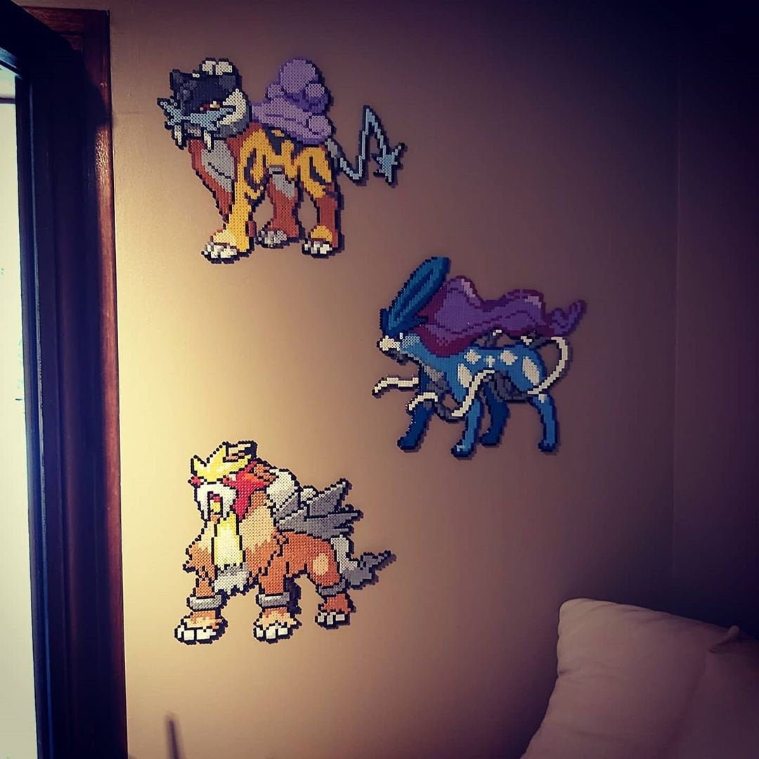 Johto Legends Sticker: Suicune, Entei and Raikou