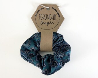 Upcycled Silk Scrunchie | Single | Upcycled Fabric |