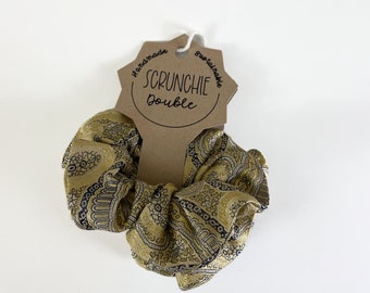 Upcycled Silk Scrunchie | Two Pack | Upcycled Fabric |