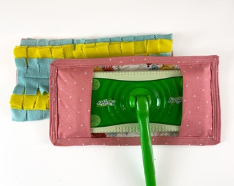 Mikrofaser Wischmopp & Staubmopp | 2er-Set | Wiederverwendbar | Upcycled Materialien | Swiffer Mop Head Refill