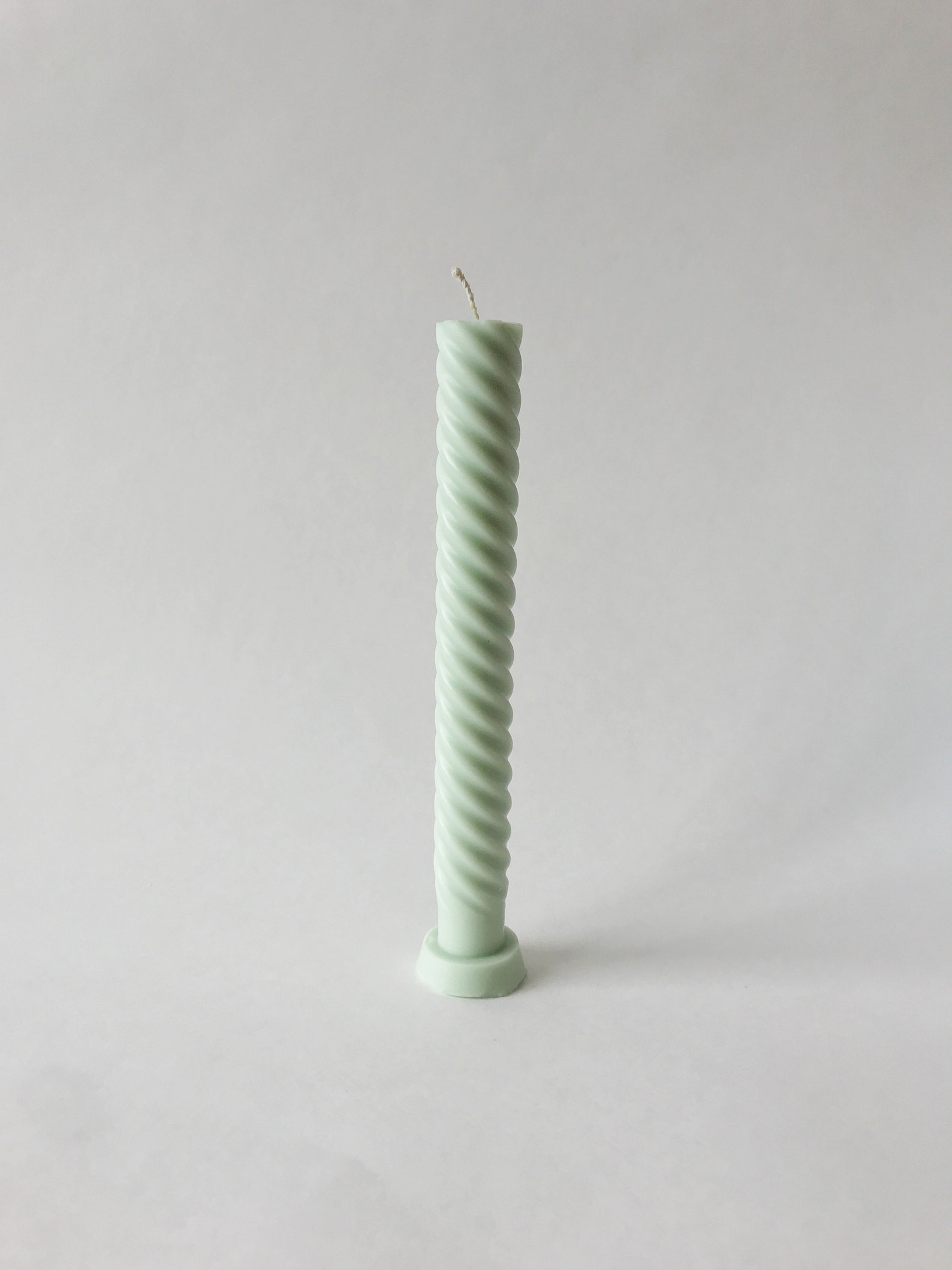 Twist Taper Candle. Pastel Candle Aesthetics. Soy Wax Candles. Etsy