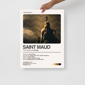 SAINT MAUD MOVIE Rose Glass Horror Film Poster Print Morfydd Clark Jennifer Ehle 2021 2020 2019 A24