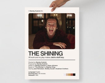 EL RESPLANDOR 1980 Stanley Kubrick Jack Nicholson Película de terror Shelley Duvall Aquí está Johnny Scary Stephen King