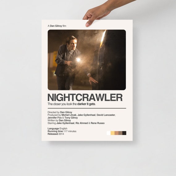 NIGHTCRAWLER JAKE GYLLENHAAL Movie Dan Gilroy Poster Velvet - Etsy Sweden