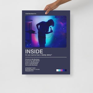 BO BURNHAM INSIDE Minimalist Poster Print Comedy Music Special Quarantine Lockdown Netflix Funny Sad Stand-Up