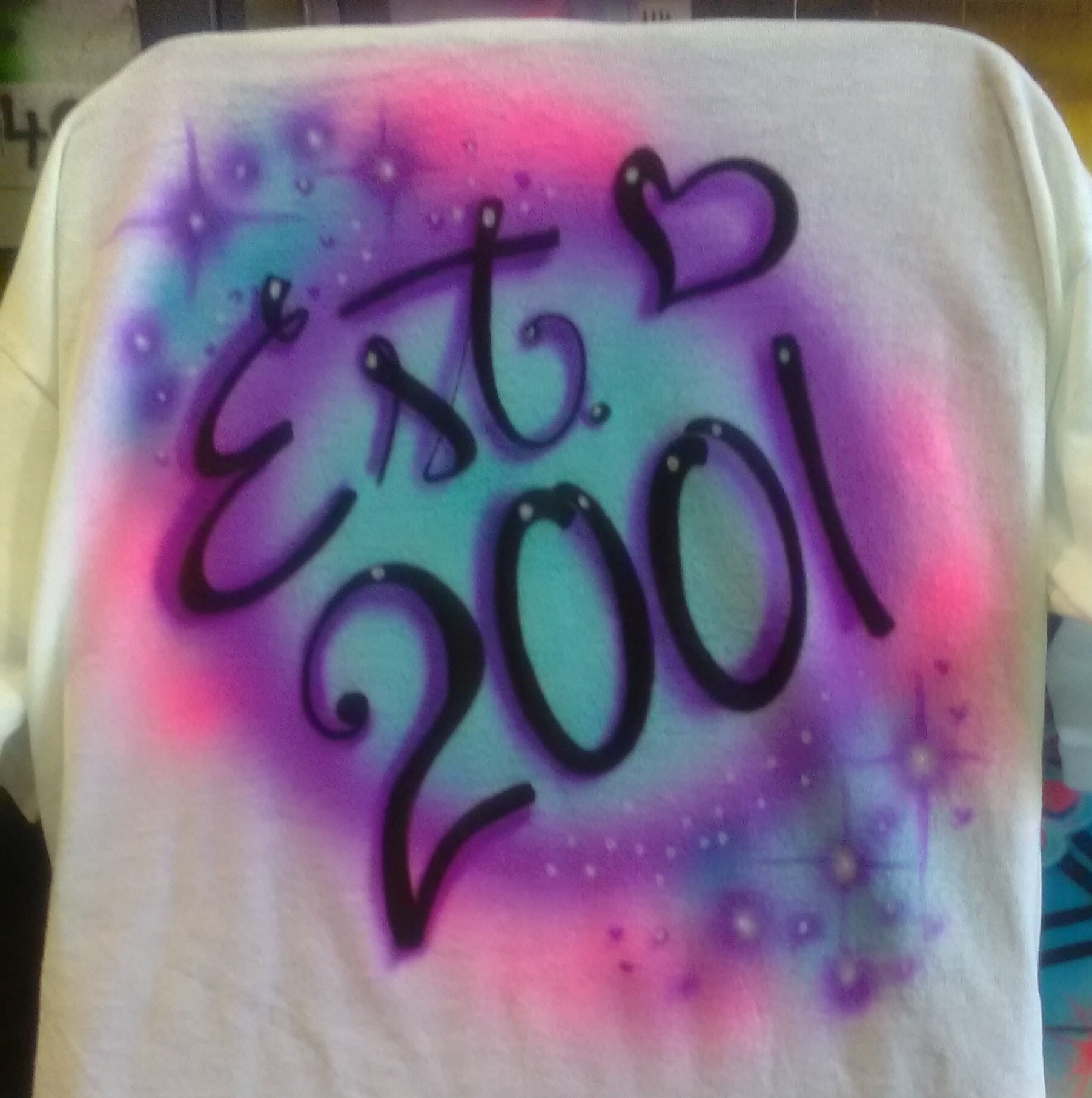 Custom Airbrush Name Shirt Shirt With My Name Spray Shirt Etsy