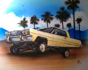 Custom Airbrush Car Shirt: Personalized Vehicle Portrait