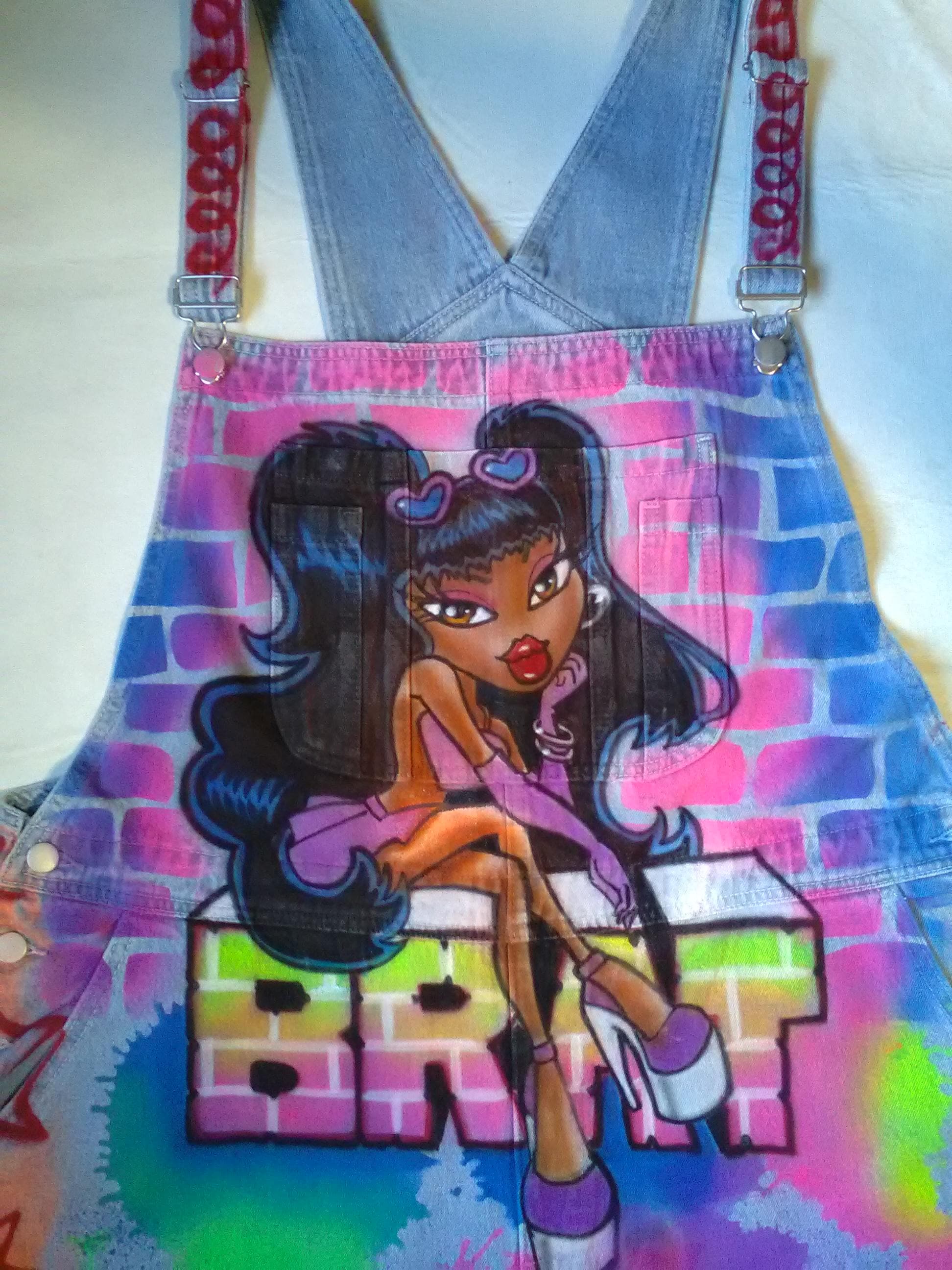 90s Airbrush Overalls FULL COVERAGE (you Provide the