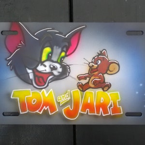 Two Characters License Plate, Custom License Plate, Airbrush License Plate, Custom Auto Tag, Airbrush Auto Tag, Custom Plate, Custom Tag