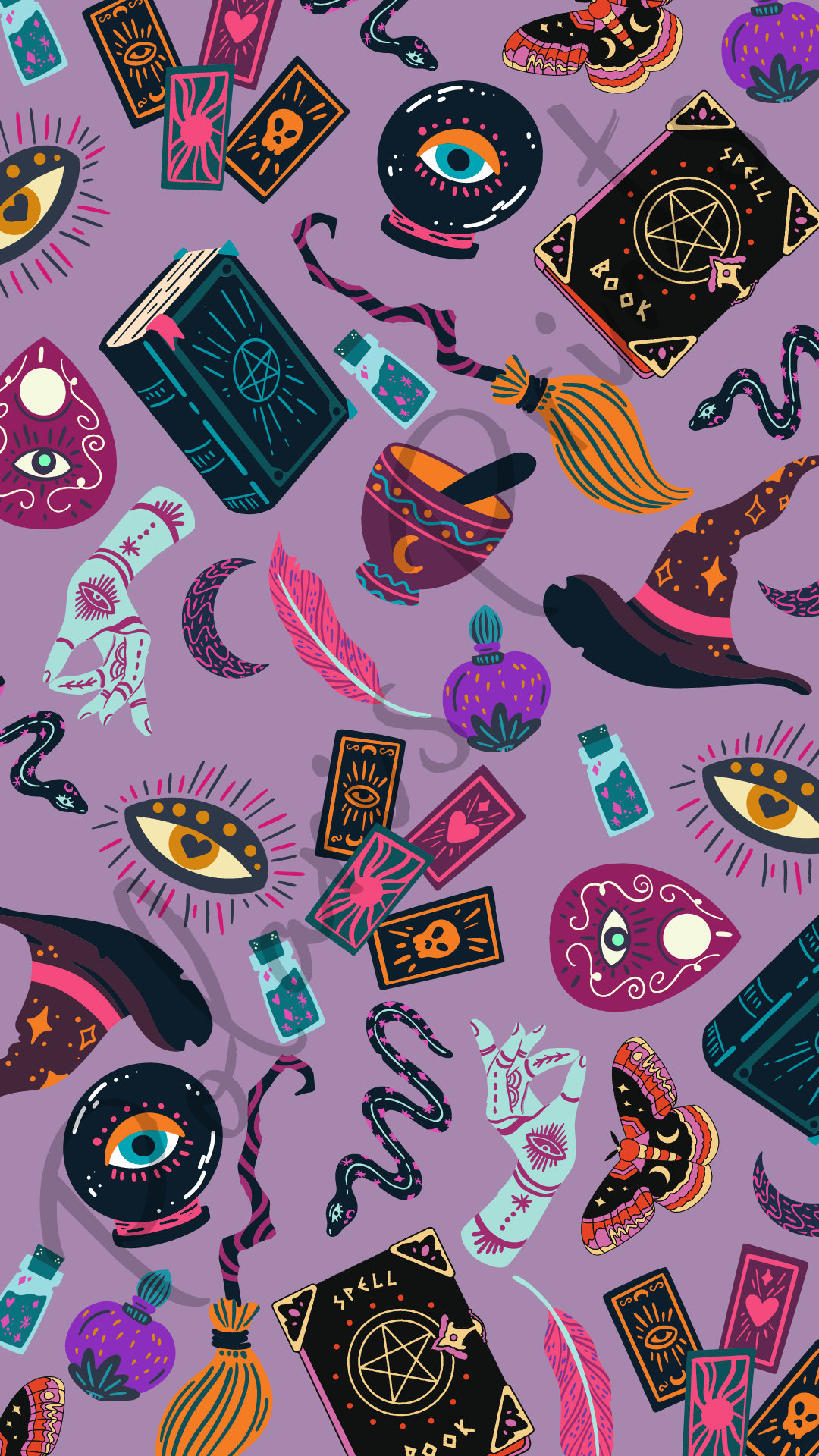 Witchy Vibes Phone Wallpaper Etsy UK