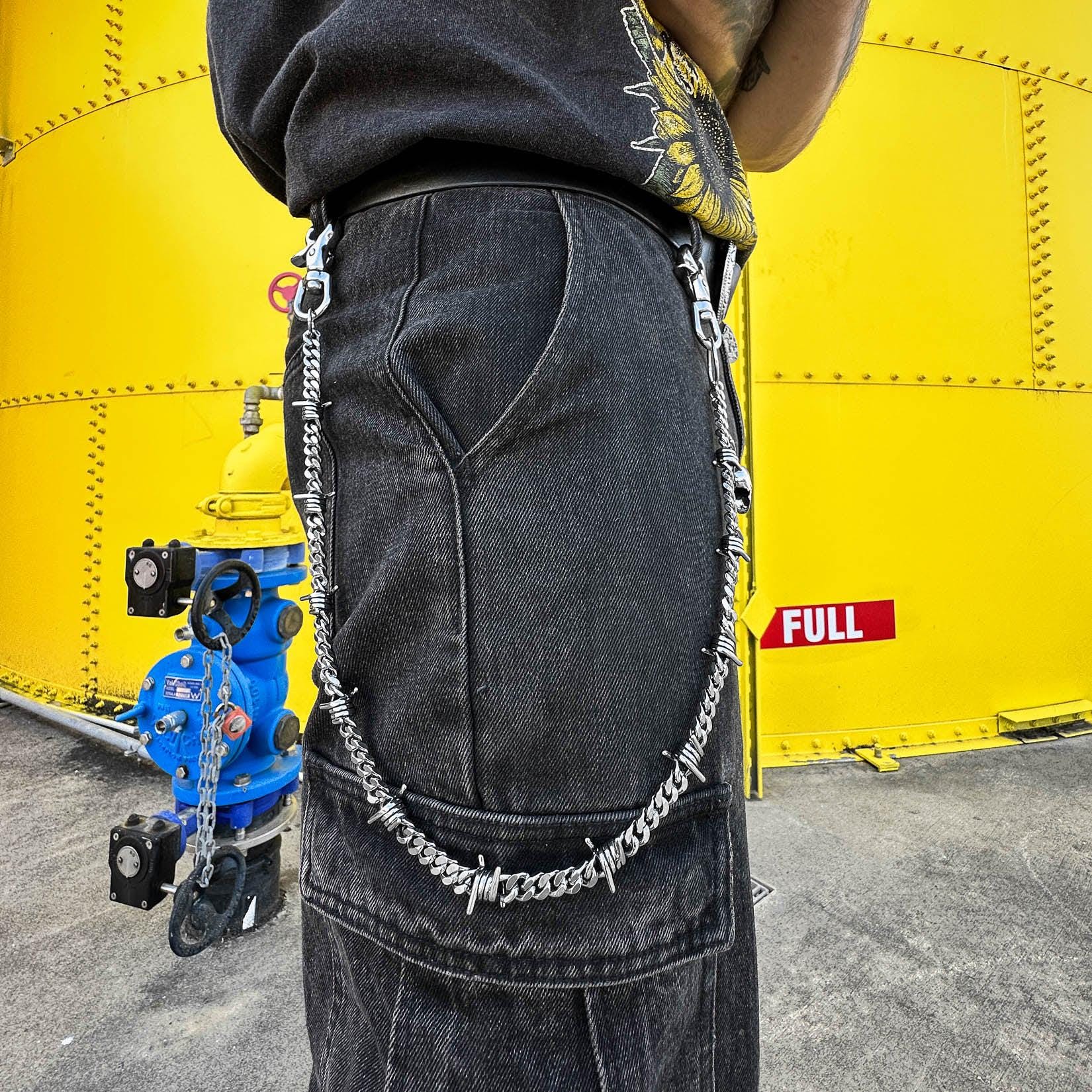 thumbnail image 2 of Miglaja Wallet Chain 60cm - Punk Style Metal Chain For Jeans & Biker Pants Accessories 2 of 11