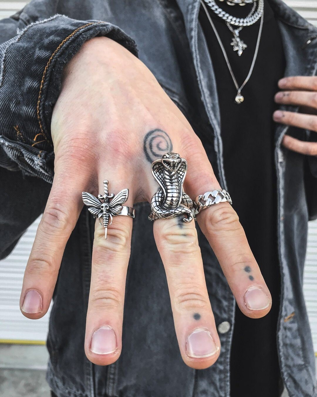 King Cobra Ring, 316L Stainless Steel, Punk Jewelry, Grunge