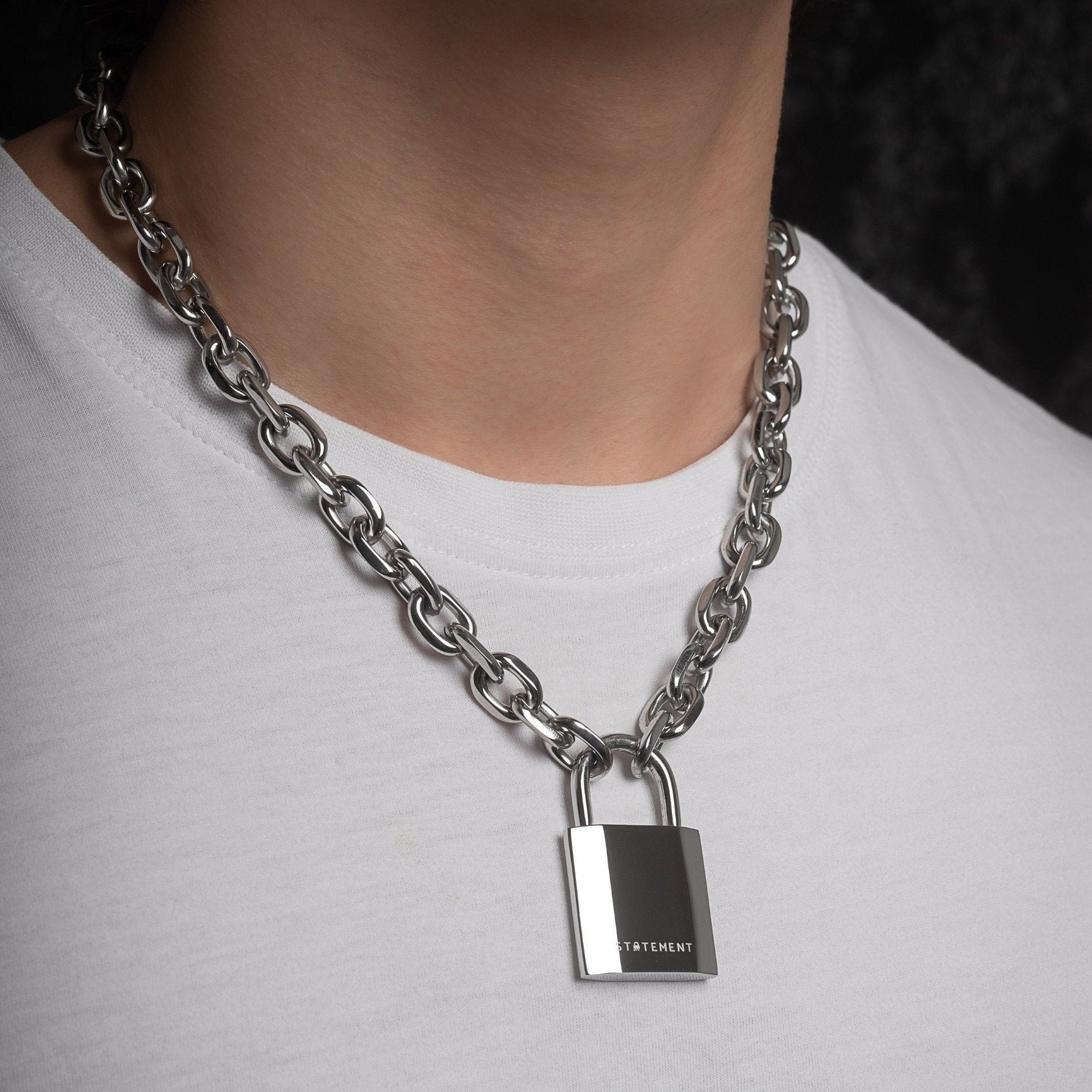 Statement Lock Chain 2.0 Etsy