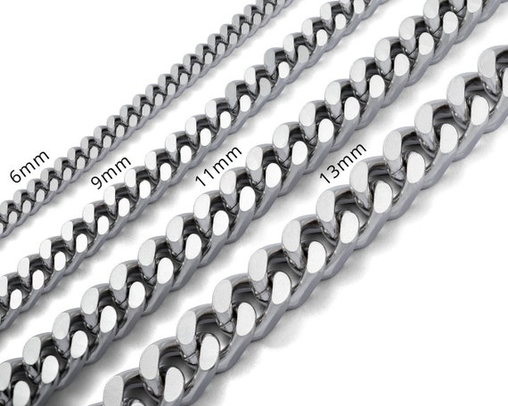 Stainless steel sale cuban link necklace