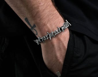 Spiked Cuff Bracelet 316L Stainless Steel - Etsy