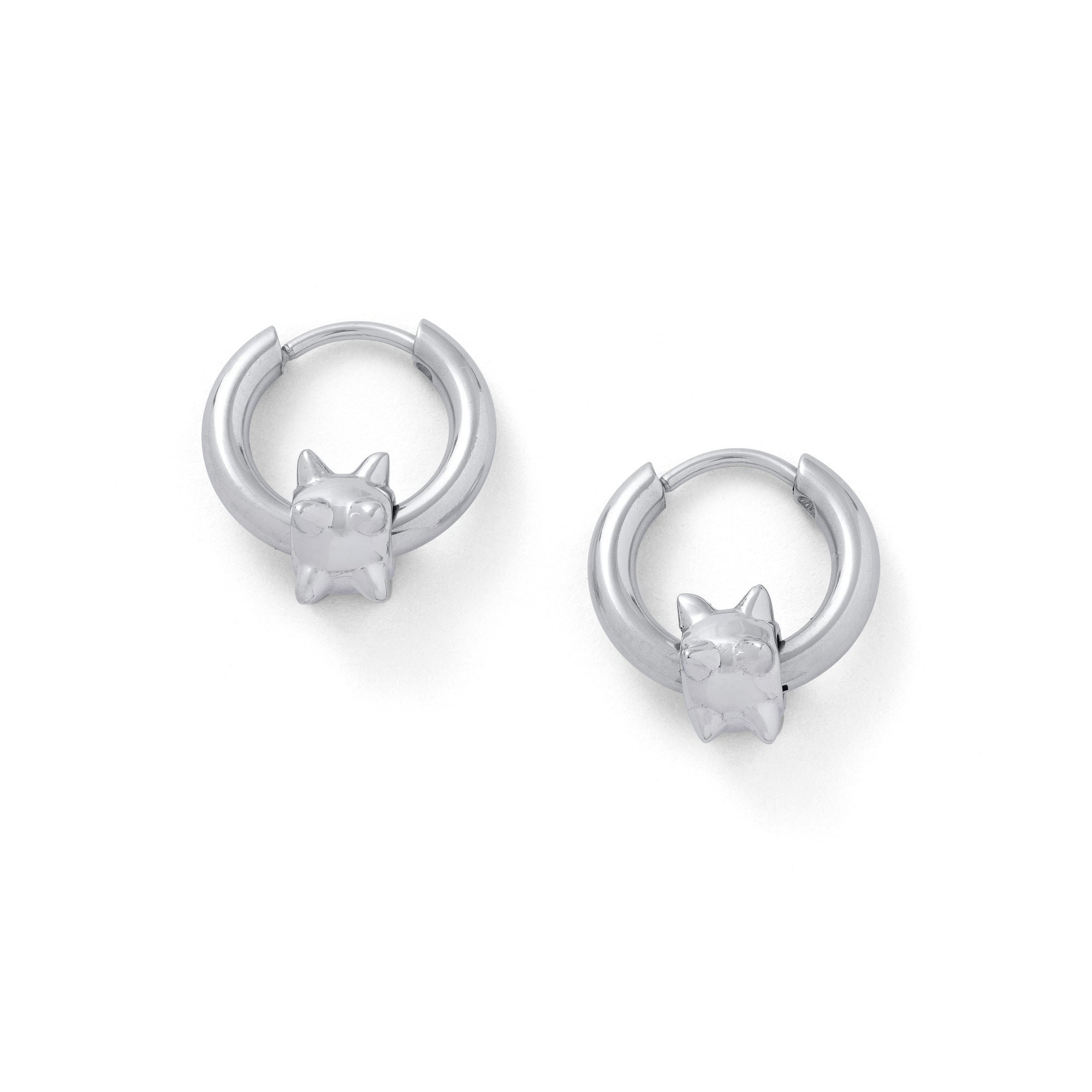 ★MIDNIGHT MOMENT.★ symmetry ball earring silver Designer fashion, Seoul-fully created | W Concept
