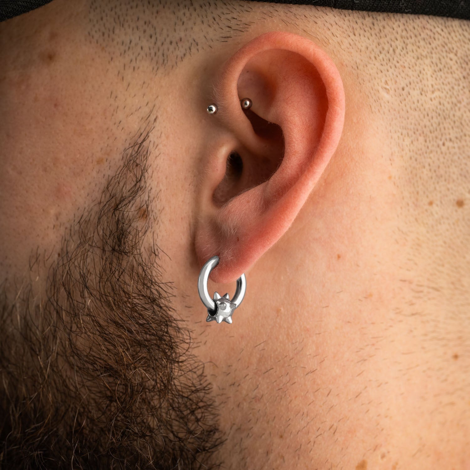 ピアス [MIDNIGHT MOMENT] popping ball earring - silver Designer fashion, Seoul-fully created | W Concept