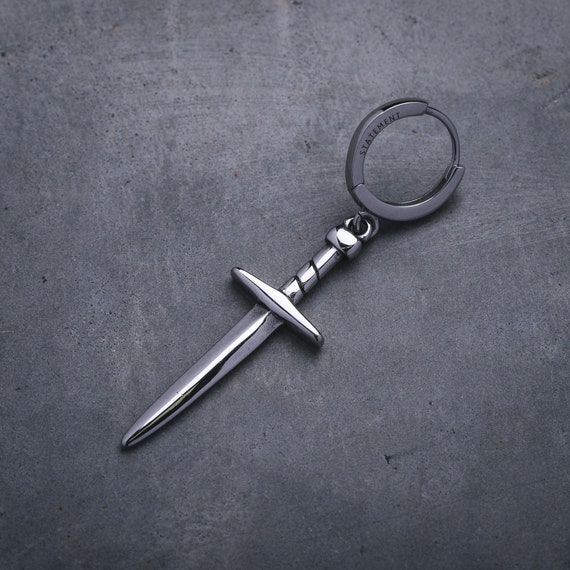 Mens dagger earrings best sale