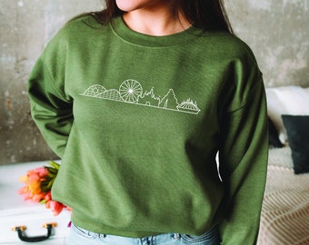 Disneyland Skyline Sweater, California Adventure Skyline Sweatshirt, Sweater for Disneyland Lovers, Disney Sweatshirts, Disney Lover