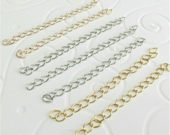 20/50 5CM 6.5CM Extension Chains For Jewellery Making
